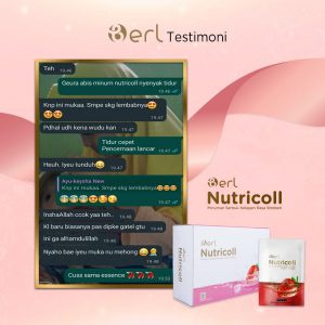 

B Erl Nutricoll Minuman Serbuk Kolagen Rasa Stroberi Collagen Colagen drink pemutih kulit pemutih badan cream NCL berlcosmetics Berl Cosmetics Berlanja BPOM Halal MUI body lotion L-Glutathione (Antioxidant) Grade A