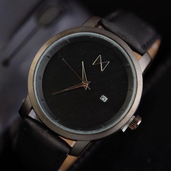 RECOMENDED JAM TANGAN PRIA MVMT TANGGAL KULIT BLACK