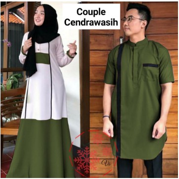 BAJU COUPLE TERBARU LEBARAN 2021 MODEL BAJU PESTA WANITA KEKINIAN KONDANGAN REMAJA COUPLE KARTIKA