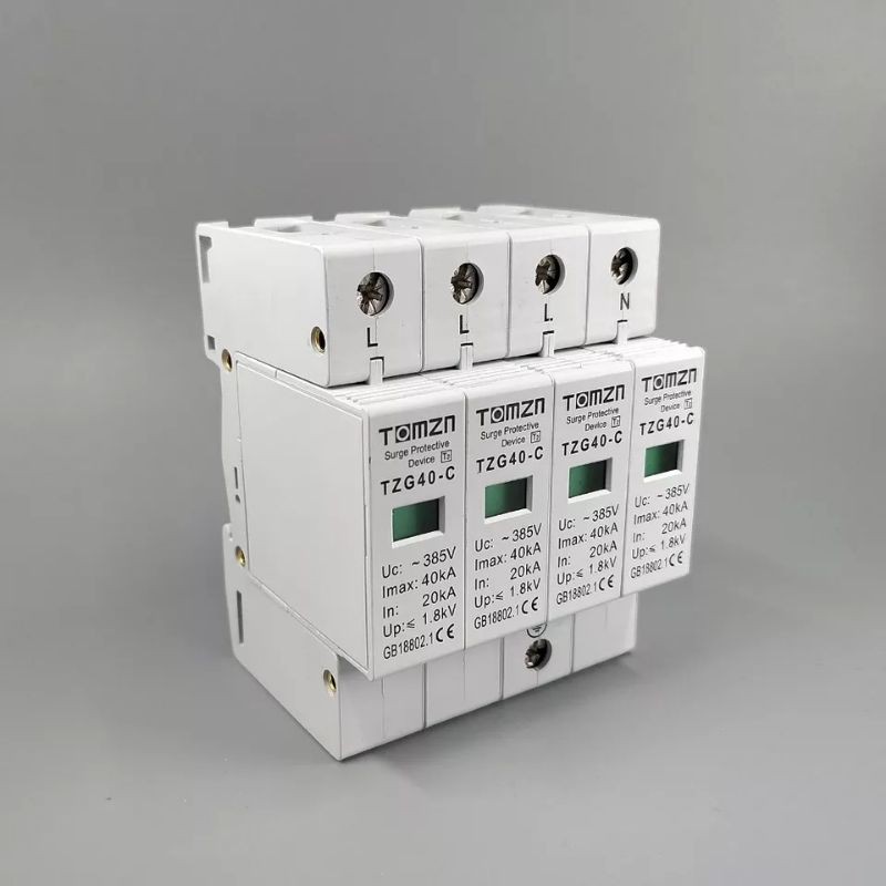 SPD AC 3P 20KA ~ 40KA 385V Surge Protector Arester Tegangan Rendah