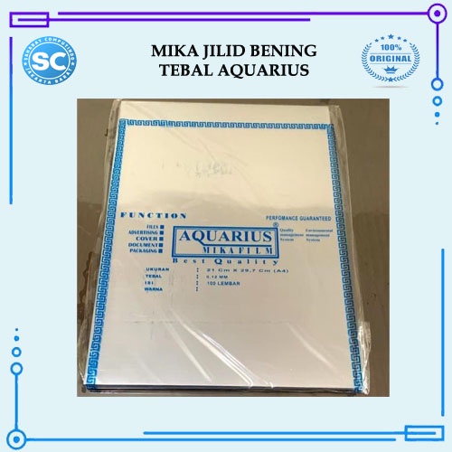 Plastik Mika Bening Tebal ( Mika Jilid ) Aquarius