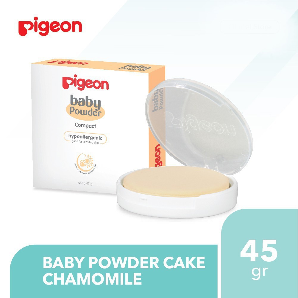 Pigeon Baby Powder Cake Chamomile 45 Gr Bedak Padat Bayi Compact Pigeon