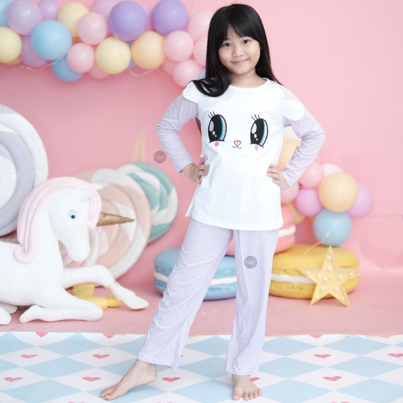 Setelan Baju Tidur Anak Panjang We3