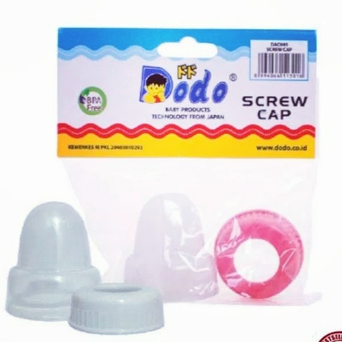 DODO Screw Cap DAC045 / Tutup dan Ring Botol Standard Neck BPA Free