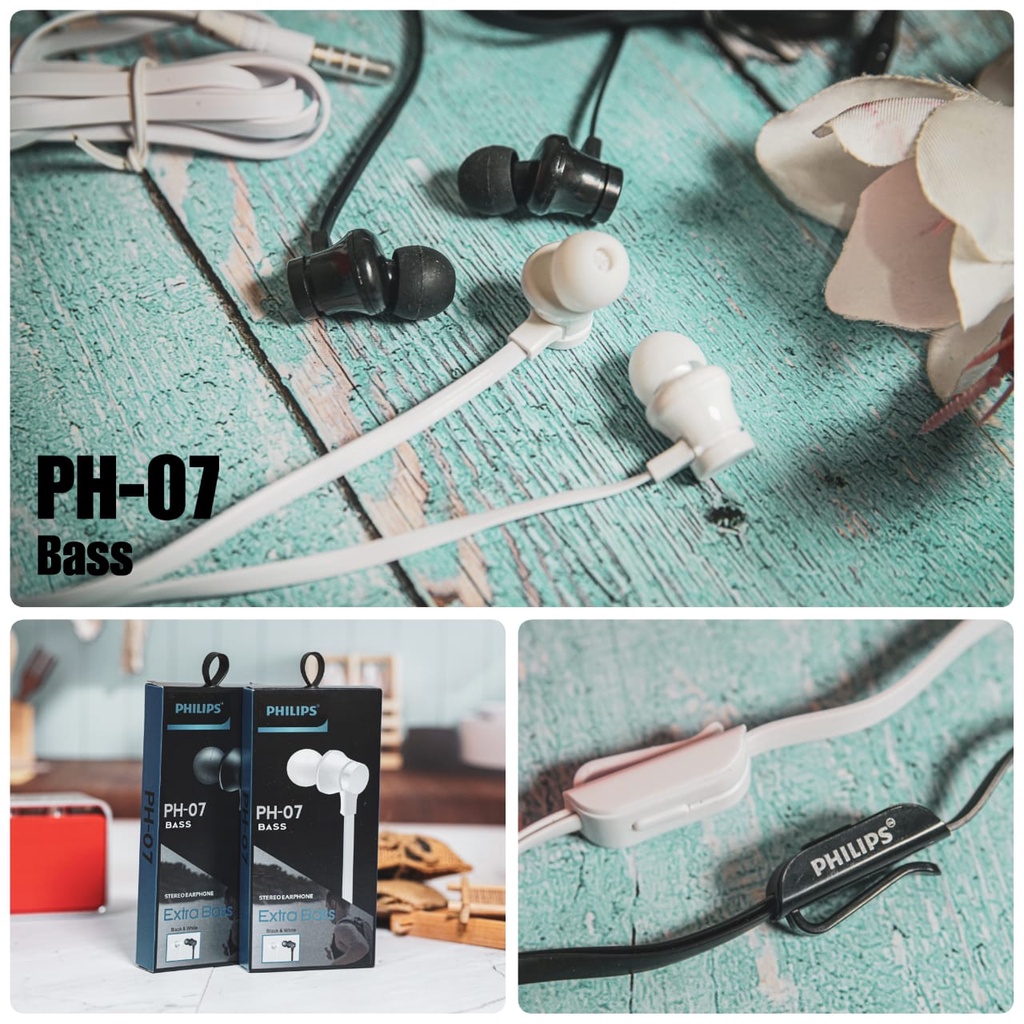 Handsfree Earphone Headset Philips PH-01 PH-02 PH-04 PH-05 PH-07 PH-08 PH-09 PH-301 Super Bass