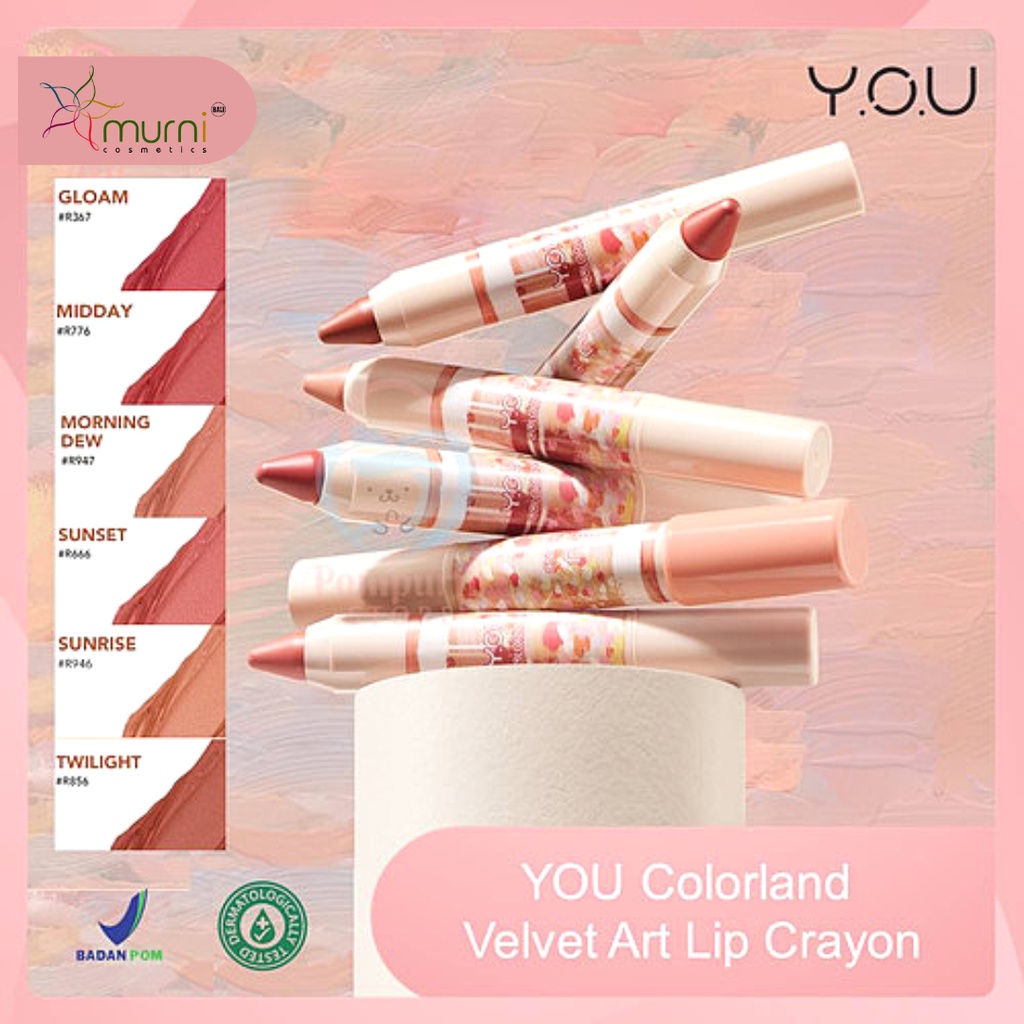 YOU COLORLAND VELVET ART LIP CRAYON 2.6g