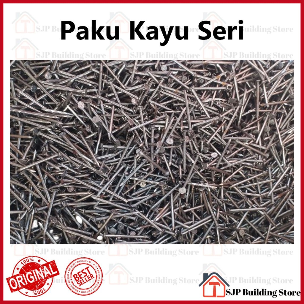 Paku Kayu Kuat dan Tajam Berbagai Ukuran 2cm, 3cm, 4cm, 5cm, 7cm, 10cm, 12cm per 1ons