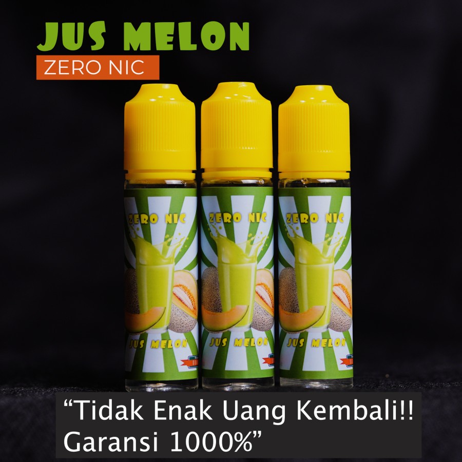 Jual Liquid Vape Zero Nicotine Jus Melon Liquid Murah Buah Enak Mint