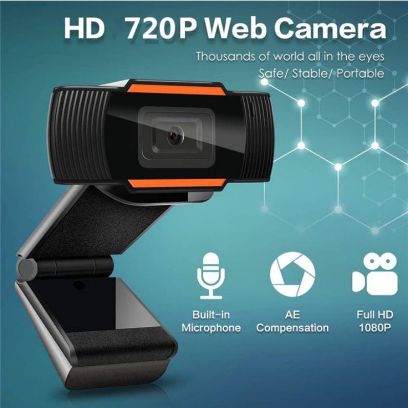 WEBCAM CAMERA 12MP 720P HD / USB CAMERA WITH MICROPHONE LAPTOP PC