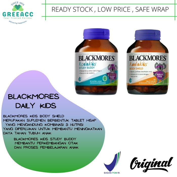 {candrastore} Paket Vitamin Anak  Blackmores  Immune  Nutrisi Otak Limited