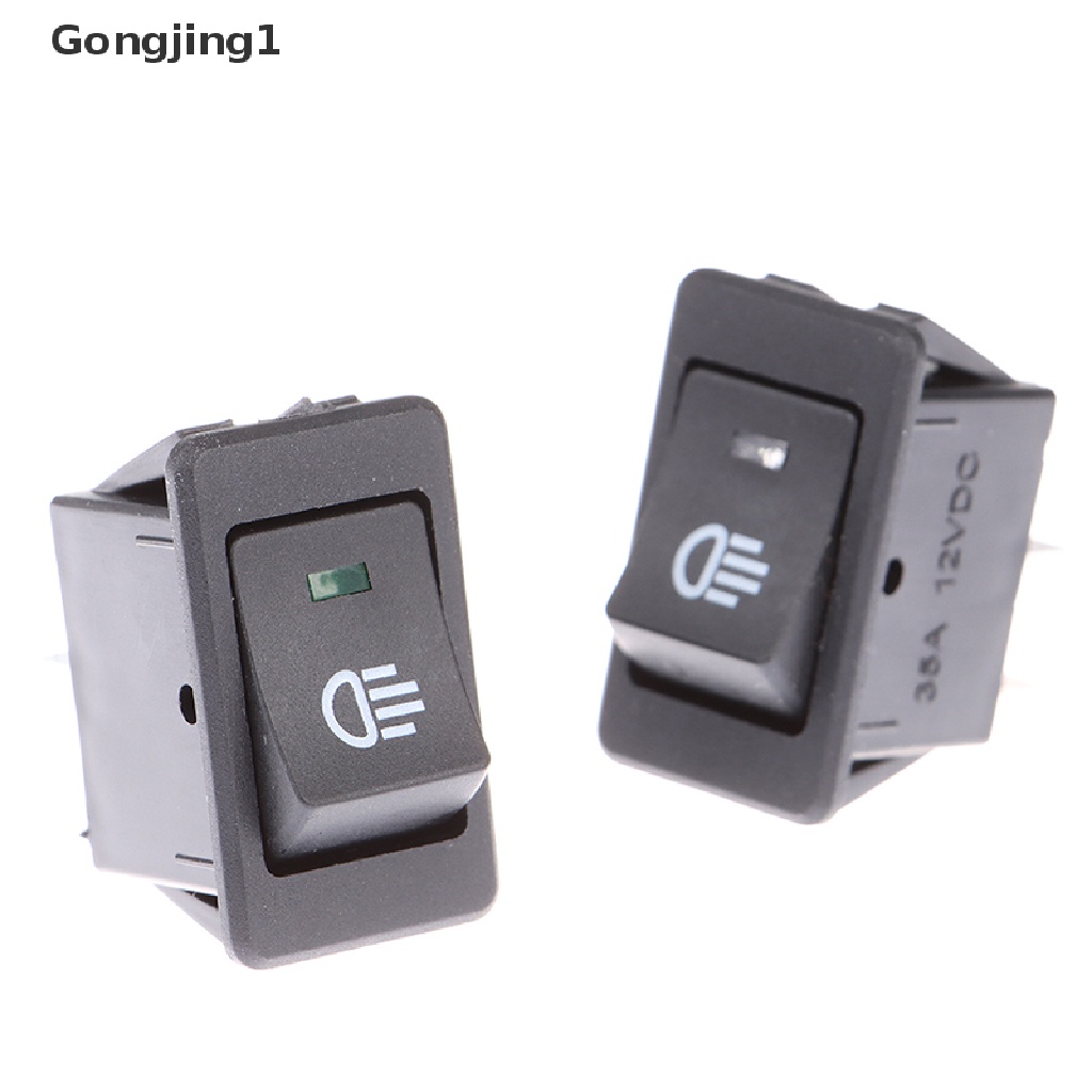 Gongjing1 Switch Lampu Kabut LED 4pin 12V 35A 2 Posisi Untuk Mobil