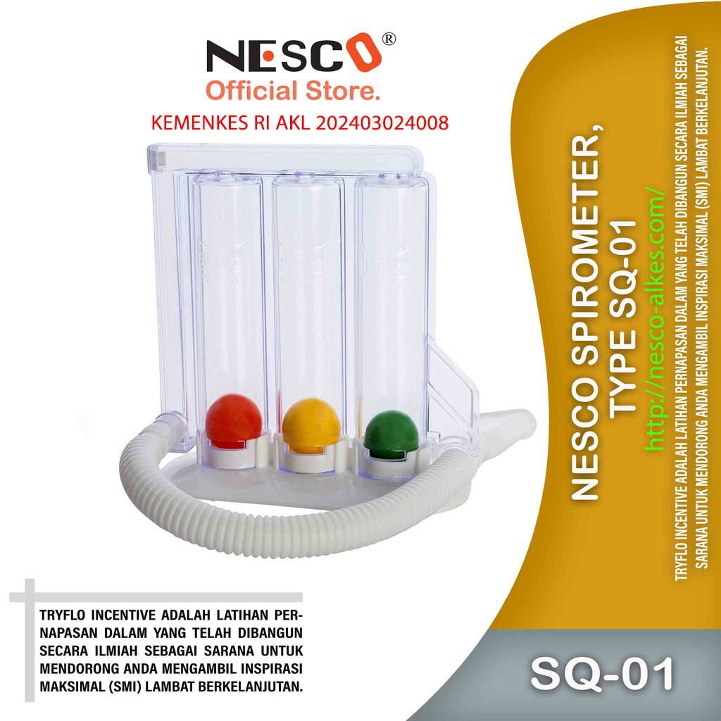 NESCO SPIROMETER, TYPE SQ-01