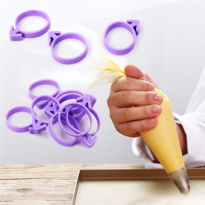 

KUE-PENGHIAS-ALAT- PENGIKAT PIPING BAG KARET SILIKON CAKE KUE PERALATAN DEKORASI KUE DIY -ALAT-