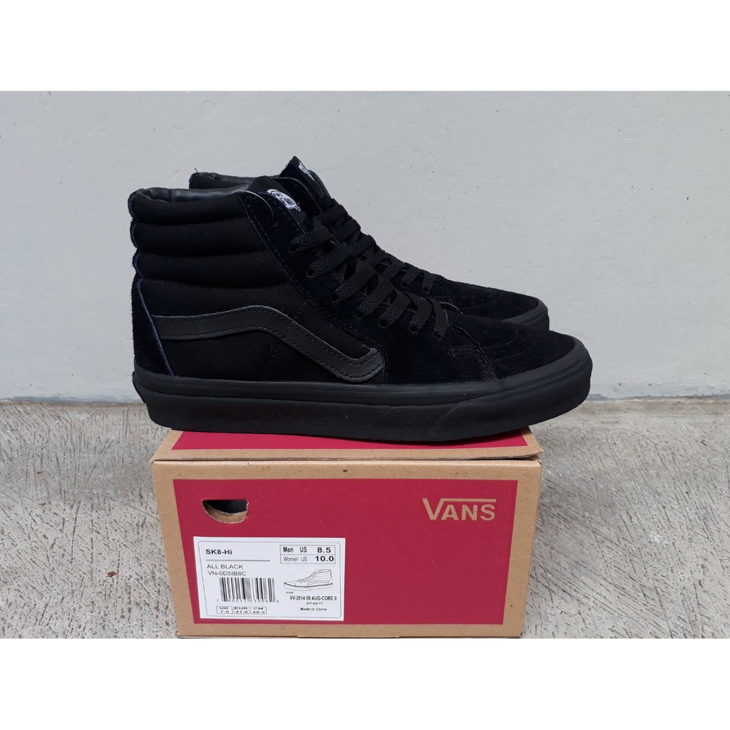 harga vans sk8 hi black