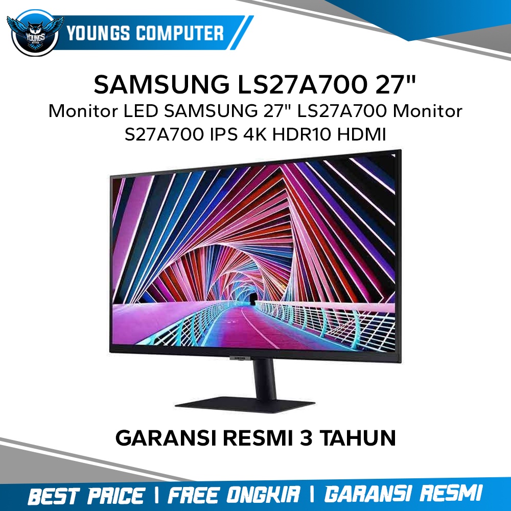 Monitor LED SAMSUNG LS27A700 27&quot; Flat IPS 4K HDR10 DP Vesa USB S27A700