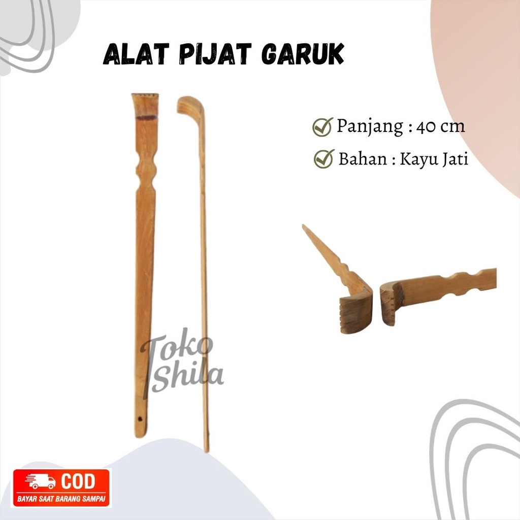 Alat Pijat Garuk Punggung/ Alat Garuk Bahan Kayu