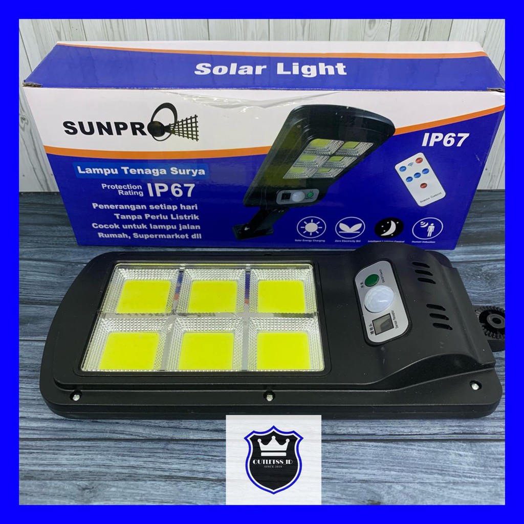 Lampu Jalan Tenaga Surya Sunpro IP67 90W - Lampu Outdoor Taman Hemat Energy - Bohlam Led Solar Cell