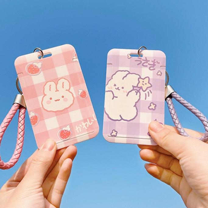 

((BISA COD)) Holder Pelindung Kartu Motif Kartun Transportasi Gaya Korea Untuk Sekolah / Kantor lucu kawaii