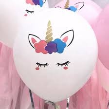 10 PCS BALON LATEX KARAKTER UNICORN TANDUK PUTIH / UNICORN TANDUK PINK 12 INCH TEBAL