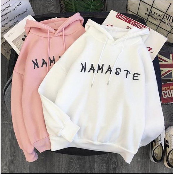 IvannaCollection Sweater Hoodie Wanita Oversize Tebal Jaket Hodie Couple Pasangan Namaste