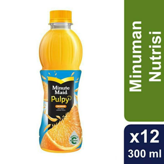 

Minute maid pulpy orange 300ML 1 karton (12 botol)