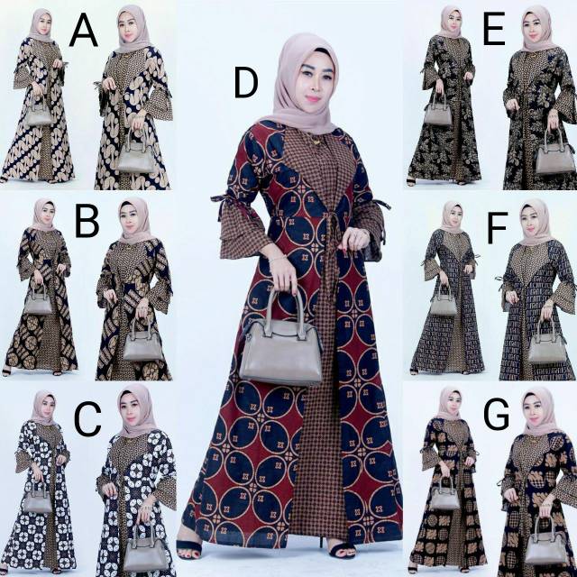 Terlaris Gamis Batik Jazzy Motif Padi Coklat Formal Kerja Kantor Big Size Jumbo Xxl Ld 110 Kondangan Ny0B7BSpe5X1O
