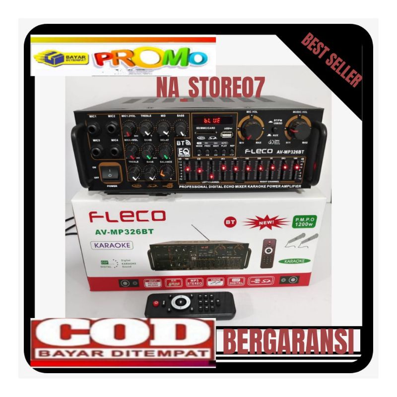 Power Amplifier Fleco BT-326 - Amplifier BluetoothPOWER AMPLIFIER DIGITAL AUDIO