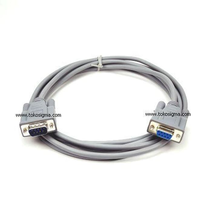 Kabel Serial 3M data COM DB9 RS232 Male to Female pin 9 panjang 3 METER m-f