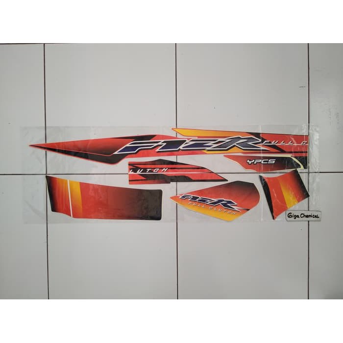 Striping Sticker Lis Fiz R Full Clutch 2002 2003 Hitam Orange