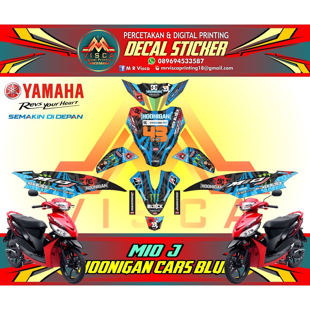 DECAL MIO J FULLBODY- DECAL STICKER MIO J FULLBODY