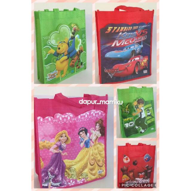 Tas Wofen Karakter Goodie Bag Tas Souvenir Ukuran Besar 27 x 32 cm