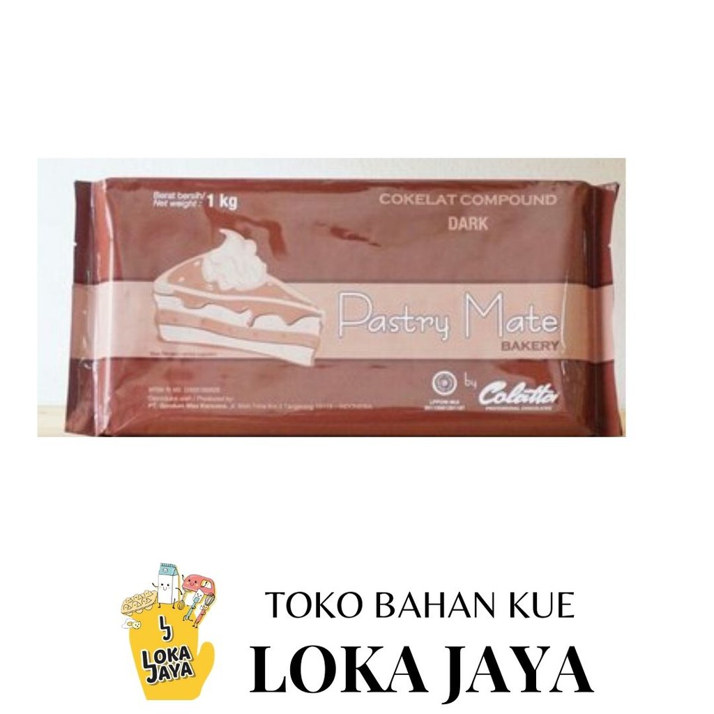 

COKELAT COLATTA PASTRY MATE BAKERY DARK COMPOUND 1 KG