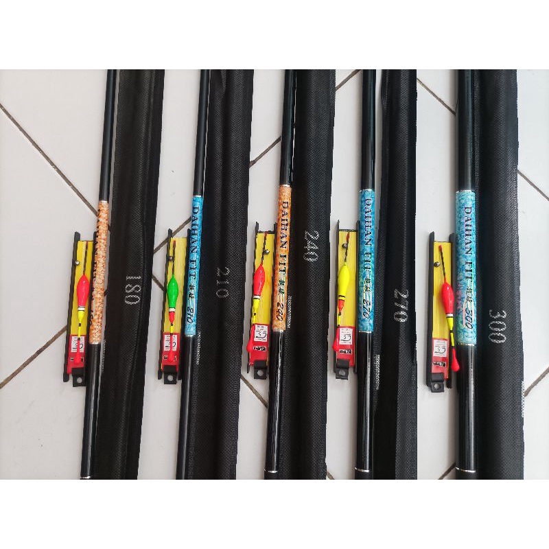 1 Set Joran Tegek Daihan Panjang 1.8M - 4.5M Lengkap Tinggal Pakai