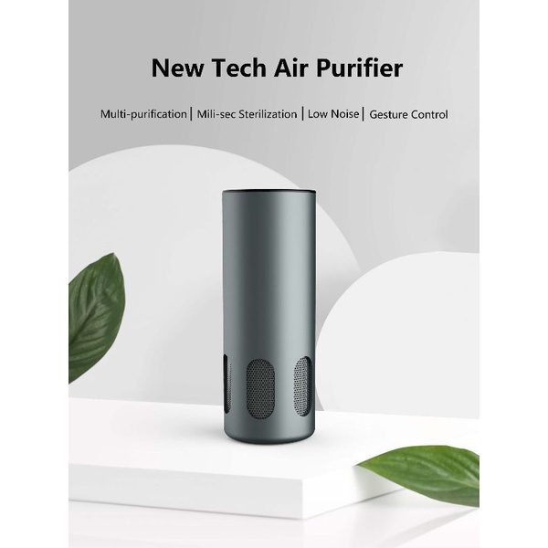 NEW TECH Car Air Purifer with Digital Display - Pembersih dan Penjernih Udara Portabel di Mobil