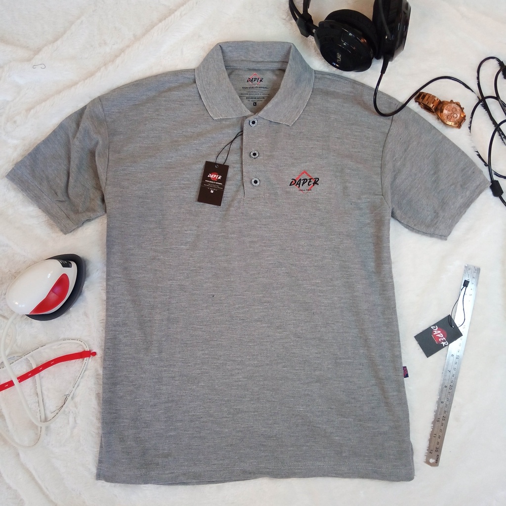 Kaos Kerah Pria Distro Polo Shirt Jumbo Big Size Motif Daper Uban Wear