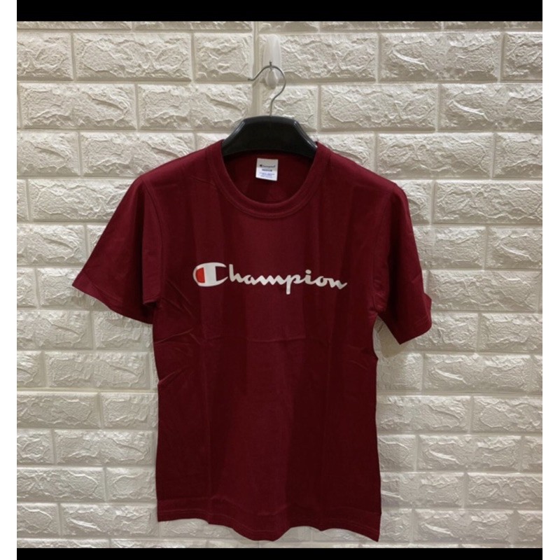 kaos baju pria champion script tea japan market