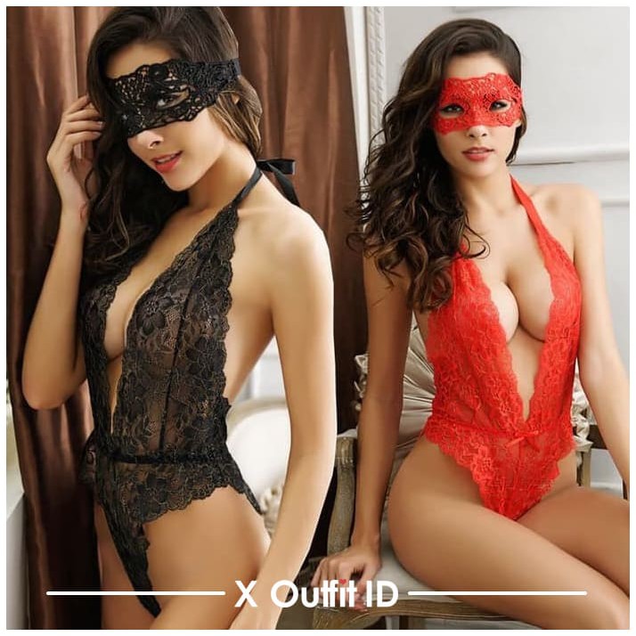 X059 SET BH DAN LINGERIE TRANSPARAN SEXY BH WANITA MURAH SEXY