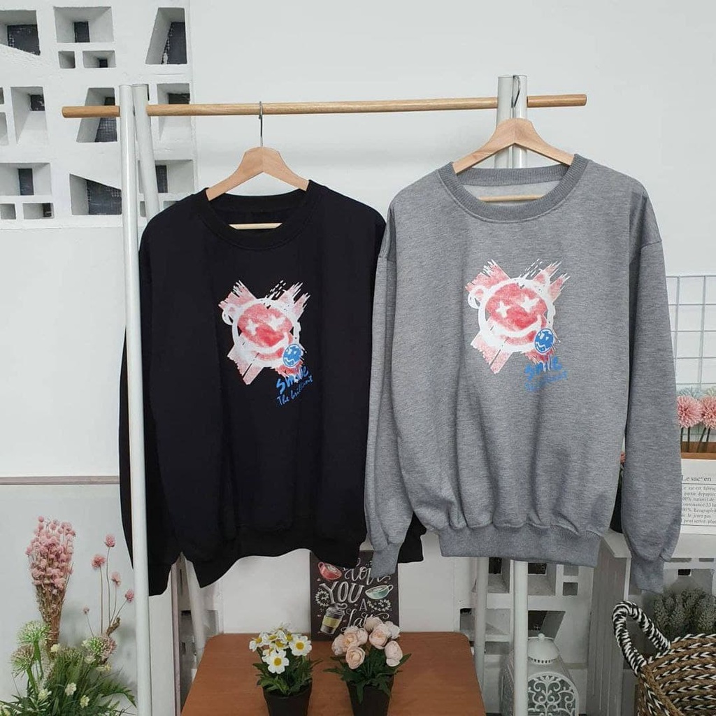 Nara Grosir - X Smile XXL Sweater | Fashion Terkini | Sweater Termurah