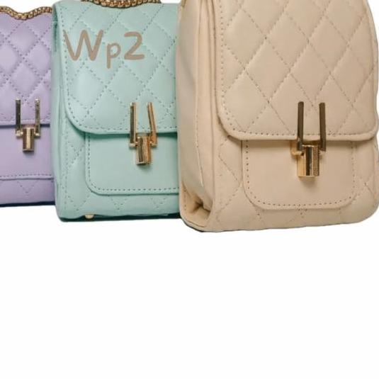 ✮ Tas Hp Wanita Tas Selempang Slempang Bahu Kulit Lokal Murah Bukan Import Tali Rantai ☄