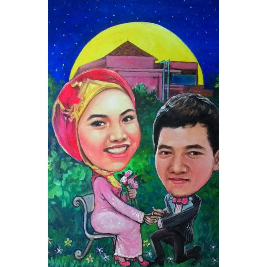 

lukis wajah photo hadiah natal dan tahun baru