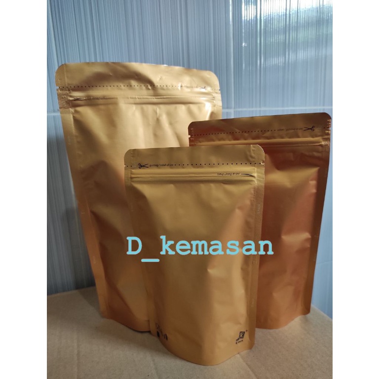 Kemasan standing pouch super gold 500 gram