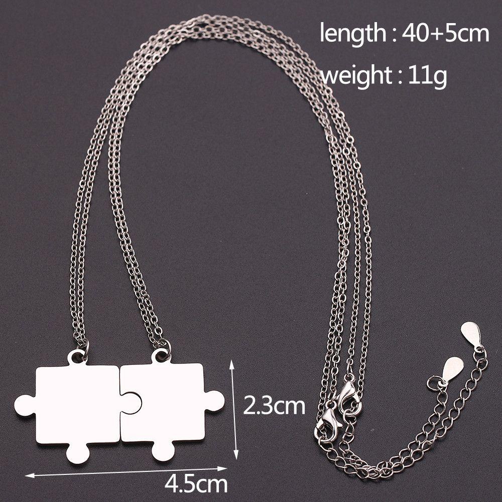 TOP 2pcs /set Kalung Couple Wanita Pria Minimalis Choker Rock Hip Hop Vintage