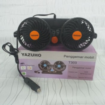 YAZUHO/Kipas Mobil Ganda/Kipas Angin Mobil Double DC 24V Lighter YAZUHO TOP***