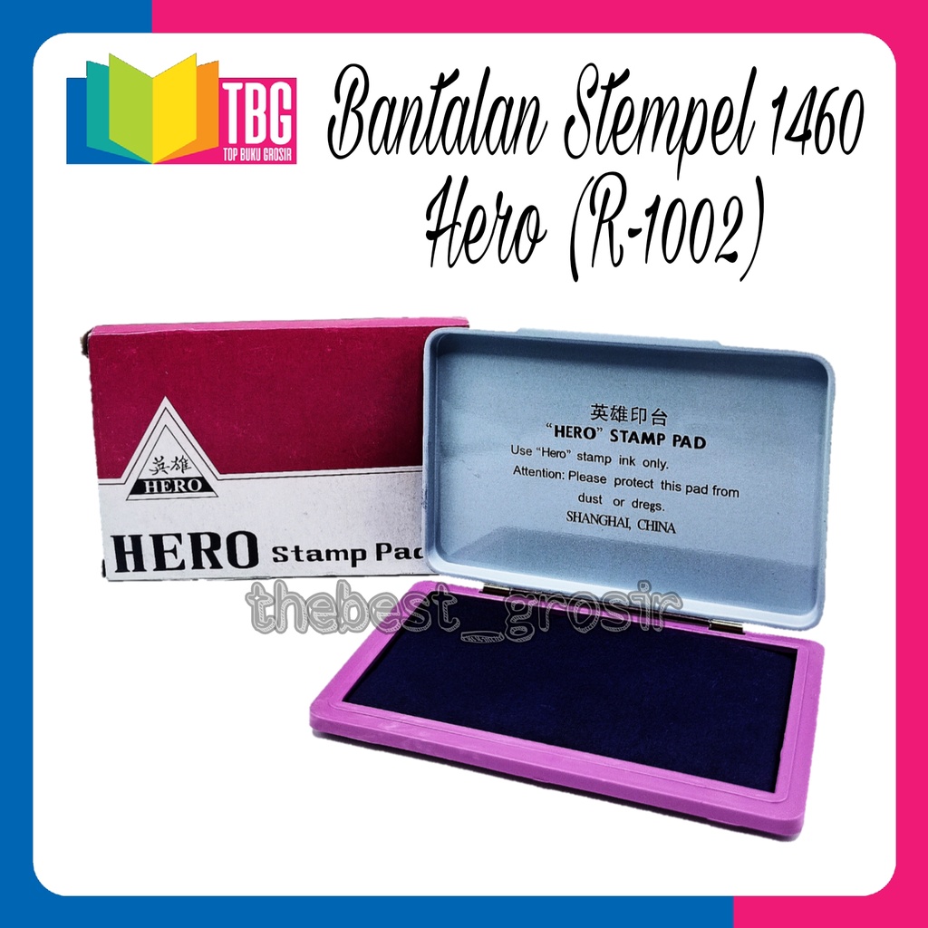 

BANTALAN STEMPEL 1460 BESAR HERO/ BAK TINTA STAMPEL/ STAMP PAD HERO (R-1002)