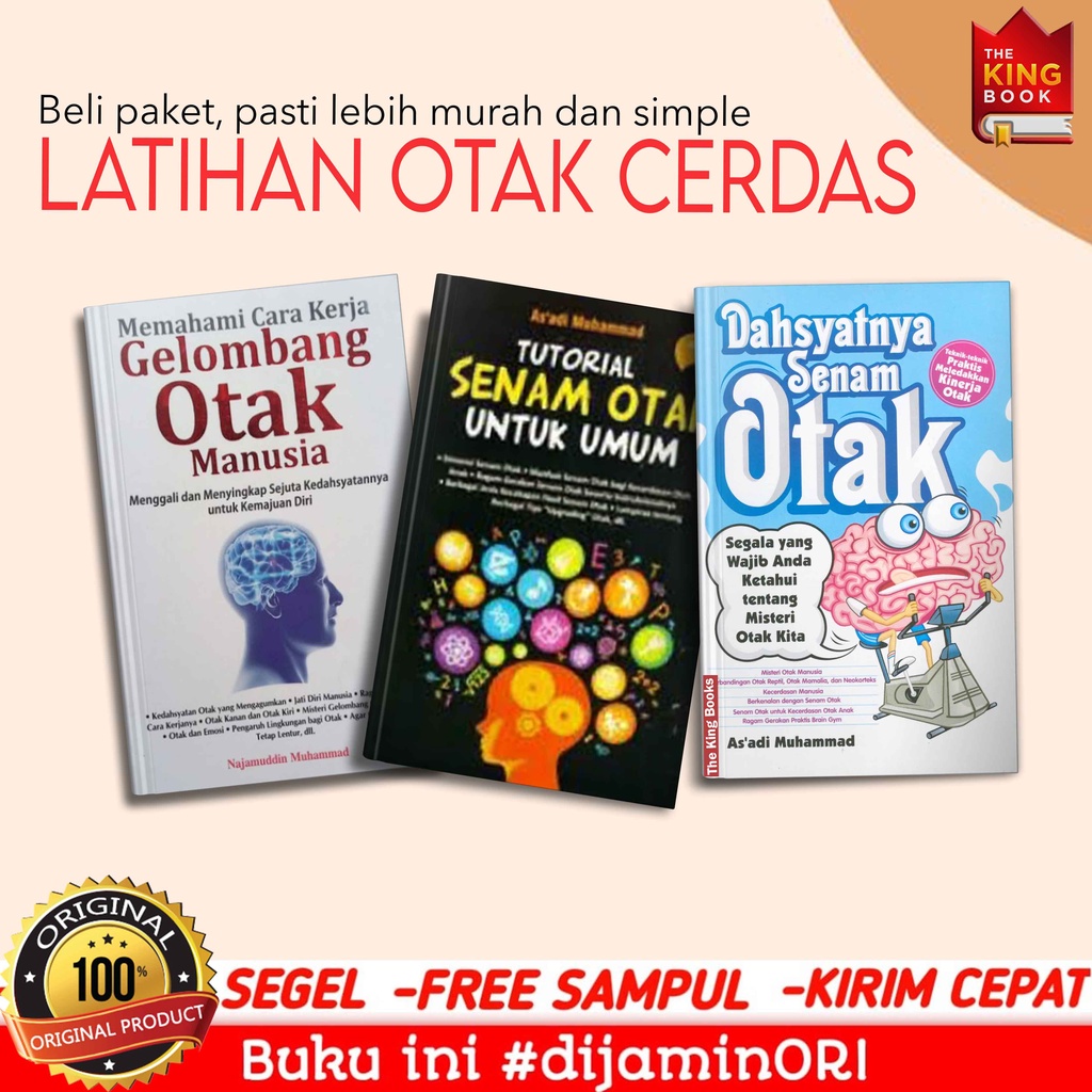 Paket Buku Memahami Cara Kerja Gelombang Otak Manusia Tutorial Senam Otak Untuk Umum Dahsyatnya sena