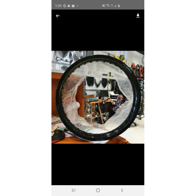 Velg aloy Crv Japan 18 x 185 Hitam Kilat 1 Pcs