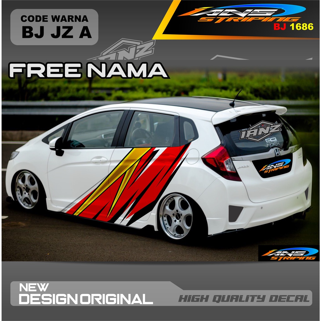 STIKER VARIASI MOBIL AGYA TERBARU  / DECAL STICKER MOBIL / STIKER MOBIL / STIKER MOBIL BRIO, HONDA JAZZ, AGYA, AYLA