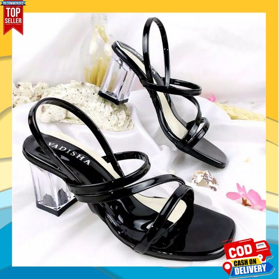 Sandal Hak Heels Wanita Import Us 101 Haig Hell Kepang Silang Dewiya 7Cm Sendal Hils Hels Perempuan 