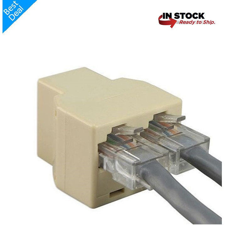 BAREL RJ45 DOUBLE - CABANG - BARREL UTP DOUBLE