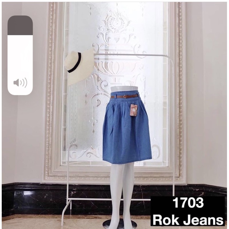 rok jeans rok semi jeans rok jeans tipis rok selutut